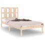 Estructura de cama sin colchón madera maciza de pino 90x200 cm