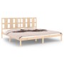 Estructura de cama sin colchón madera maciza de pino 200x200 cm