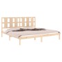 Estructura de cama sin colchón madera maciza de pino 200x200 cm