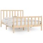 Estructura de cama de madera maciza 160x200 cm