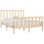 Estructura de cama de madera maciza 160x200 cm