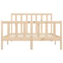 Estructura de cama de madera maciza 160x200 cm