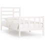 Estructura cama sin colchón madera maciza pino blanca 100x200cm
