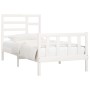 Estructura cama sin colchón madera maciza pino blanca 100x200cm