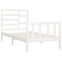 Estructura cama sin colchón madera maciza pino blanca 100x200cm