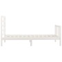 Estructura cama sin colchón madera maciza pino blanca 100x200cm