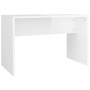 Juego de tocador blanco brillante 74,5x40x141 cm