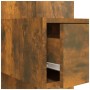 Cabecero de cama con mesitas madera contrachapada roble ahumado
