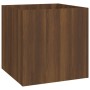 Set de muebles de recibidor madera contrachapada roble marrón
