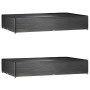 Fundas muebles jardín 2 uds 16 ojales rectangular 325x205x60 cm
