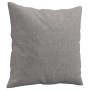 Cojines decorativos 2 uds tela gris claro 40x40 cm