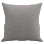 Cojines decorativos 2 uds tela gris claro 40x40 cm
