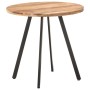 Mesa de comedor de madera maciza de acacia 80 cm