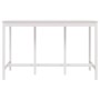 Mesa alta de bar madera maciza de pino blanco 180x80x110 cm