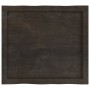 Tablero mesa madera tratada borde vivo marrón 60x50x(2-6) cm
