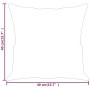 Cojines decorativos 2 uds terciopelo negro 40x40 cm