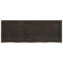 Tablero mesa madera roble tratada marrón oscuro 140x50x(2-6) cm