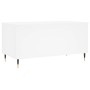 Mesa de centro madera contrachapada blanco 90x44,5x45 cm