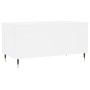 Mesa de centro madera contrachapada blanco 90x44,5x45 cm