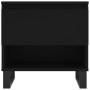 Mesa de centro madera de ingeniería negro 50x46x50 cm