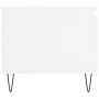 Mesa de centro madera contrachapada blanco 100x50x45 cm