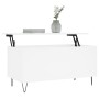 Mesa de centro madera contrachapada blanco 90x44,5x45 cm
