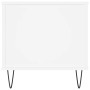 Mesa de centro madera contrachapada blanco 90x44,5x45 cm