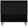 Mesa de centro madera de ingeniería negro 50x46x50 cm