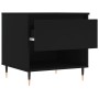Mesa de centro madera de ingeniería negro 50x46x50 cm