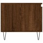 Mesa de centro madera contrachapada roble marrón 100x50x45 cm