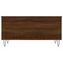 Mesa de centro madera contrachapada roble marrón 90x44,5x45 cm