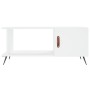 Mesa de centro madera contrachapada blanco 90x50x40 cm