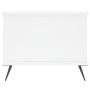 Mesa de centro madera contrachapada blanco 90x50x40 cm