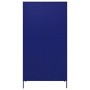 Armario de acero azul oscuro 90x50x180 cm