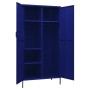Armario de acero azul oscuro 90x50x180 cm