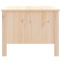 Mesa de centro de madera maciza de pino gris 100x50x40 cm