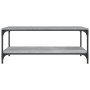 Mesa de centro madera contrachapada gris Sonoma 80x50x40 cm