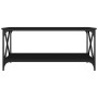 Mesa de centro madera contrachapada y hierro negro 100x50x45 cm