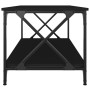 Mesa de centro madera contrachapada y hierro negro 100x50x45 cm