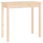 Mesa consola madera maciza de pino 80x40x75 cm