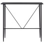 Mesa alta de cocina MDF negro 120x60x110 cm