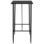Mesa alta de cocina MDF negro 120x60x110 cm