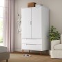 Armario MOLDE madera maciza de pino blanco 90x55x175 cm
