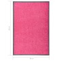 Felpudo lavable rosa 60x90 cm