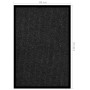 Felpudo de rayas gris antracita 80x120 cm