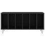 Mueble para discos madera contrachapada negro 100x38x48 cm