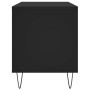 Mueble para discos madera contrachapada negro 100x38x48 cm