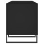 Mueble para discos madera contrachapada negro 121x38x48 cm