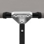 Tumbona plegable acero gris