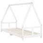 Estructura de cama para niños madera de pino blanco 80x200 cm